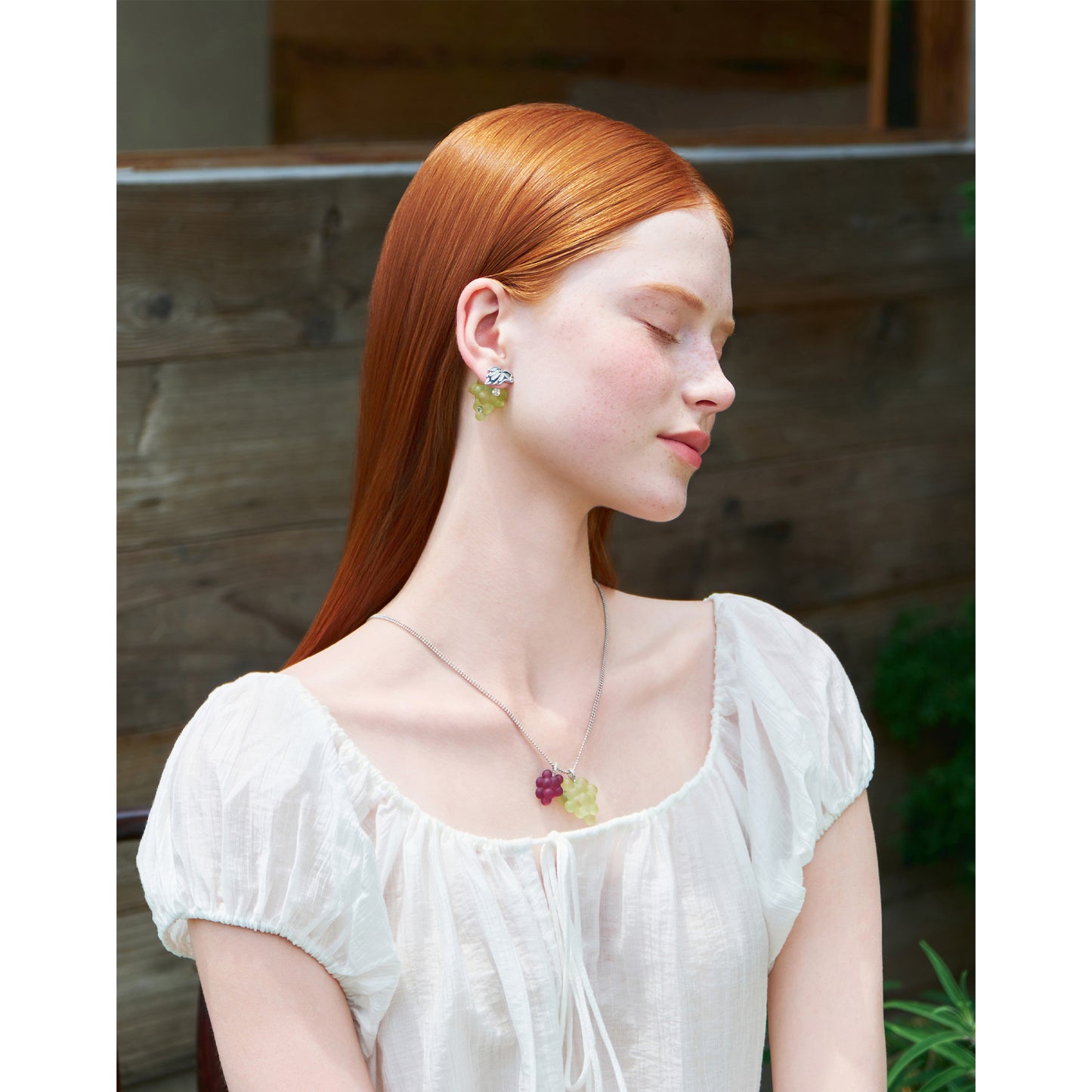 Likio Orchard Collection Grape Gem Earrings