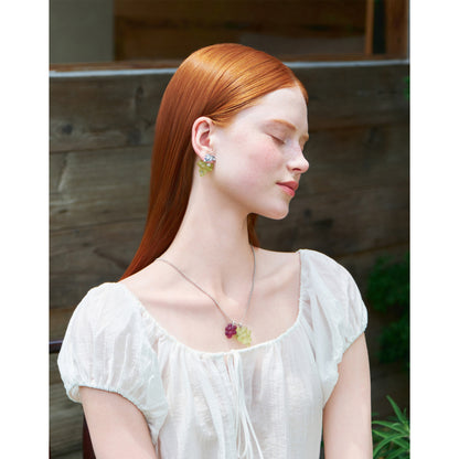 Likio Orchard Collection Grape Gem Earrings