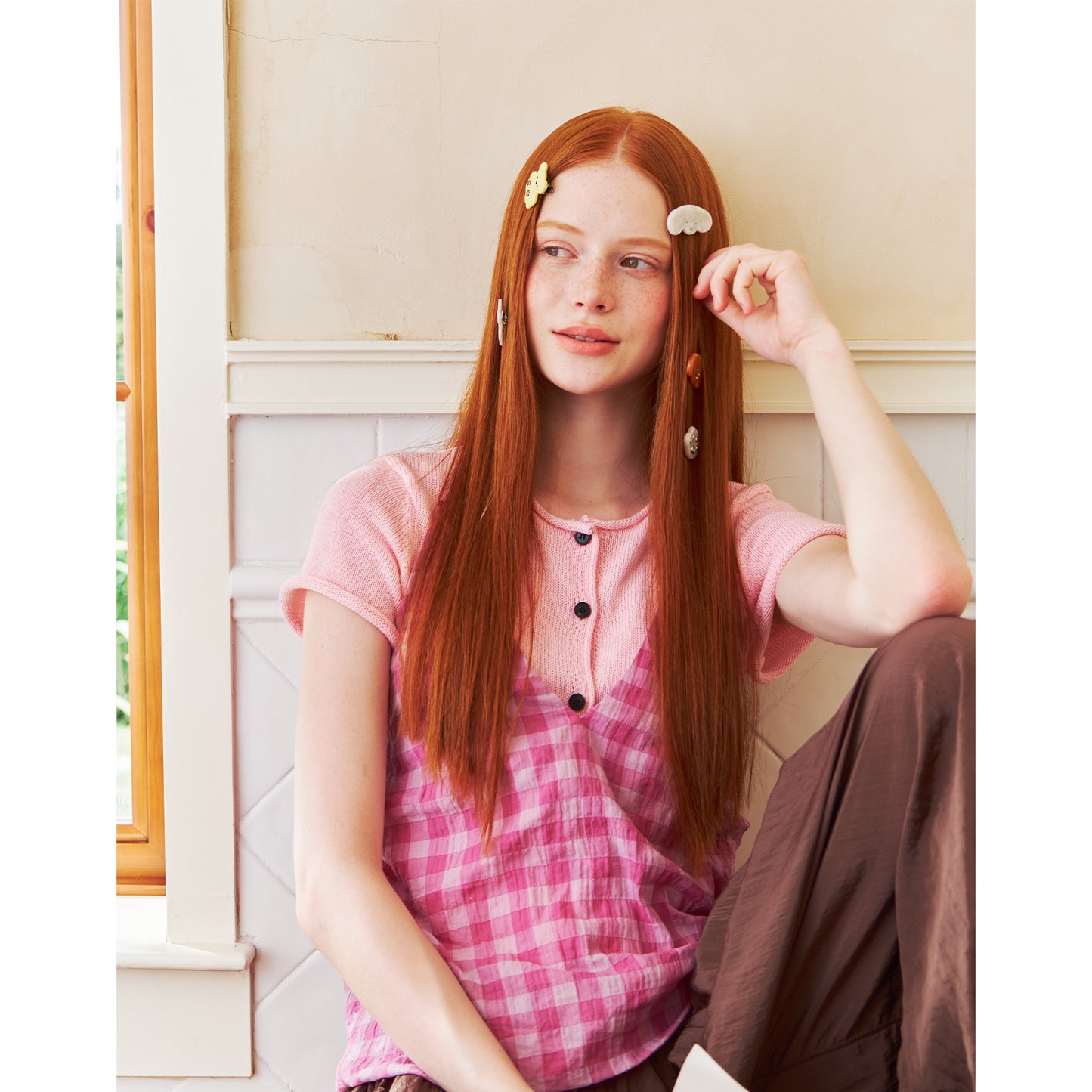 Likio × Teraoka Natsumi 2026 Collection Starry Quilt Hair Claw & Hair Clip Set