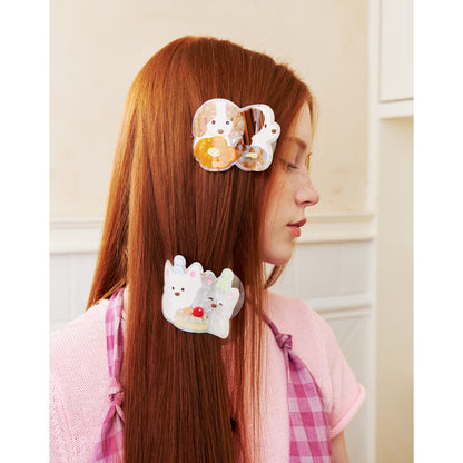 Likio × Teraoka Natsumi 2026 Collection Celebration Puppy Flat Hair Claw