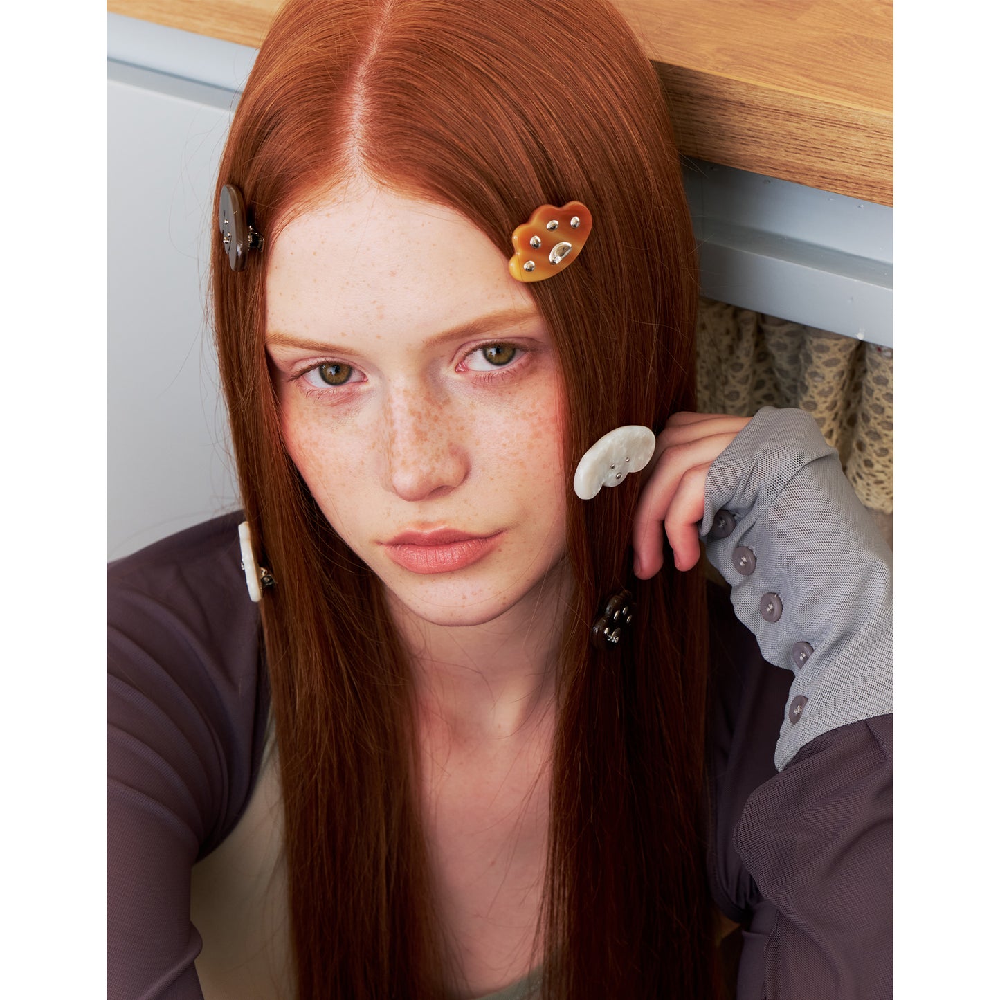 Likio × Teraoka Natsumi 2026 Collection Biscuit Puppy Hair Clip