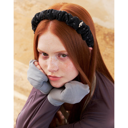 Likio × Teraoka Natsumi 2026 Collection Ruched Gem Claw Headband