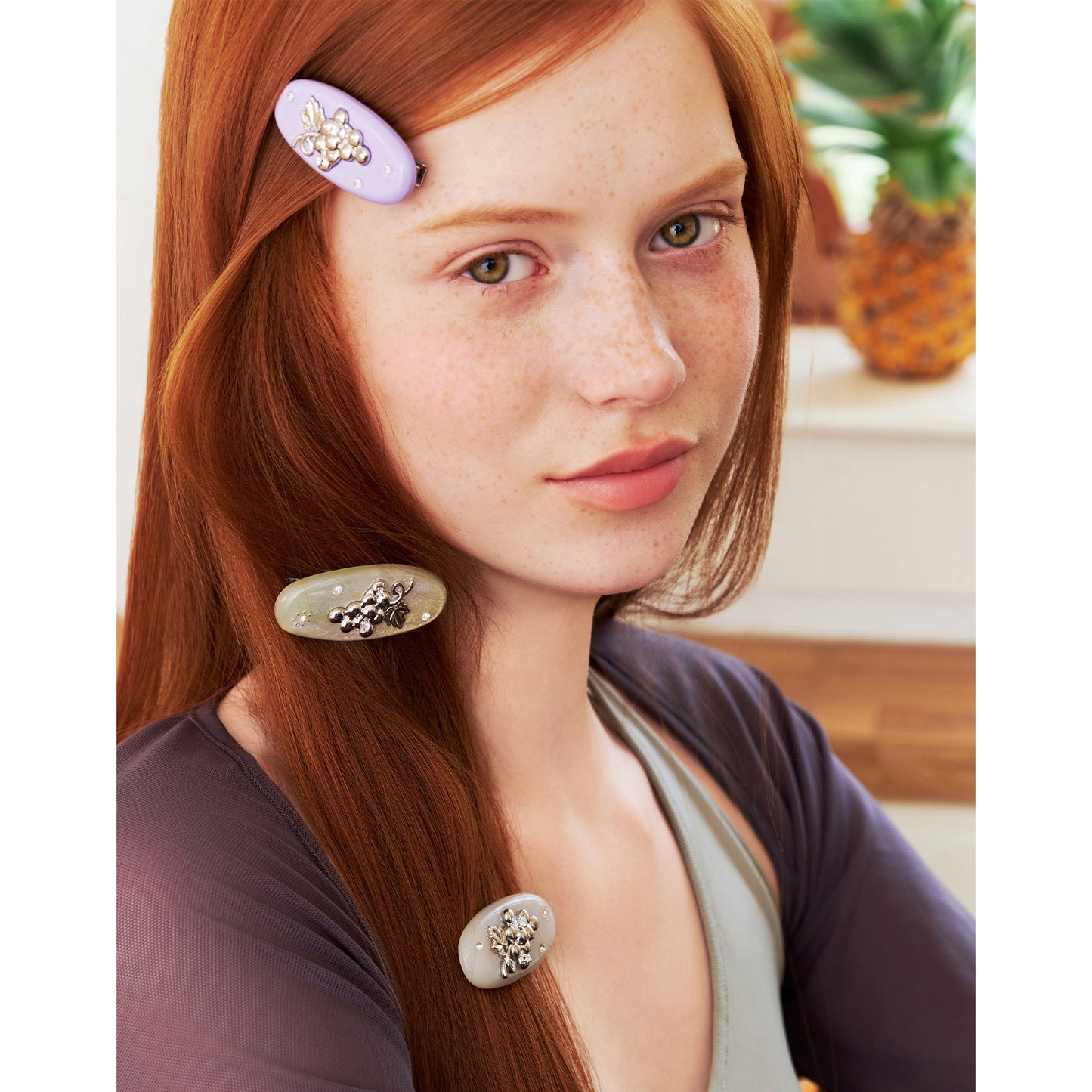 Likio Fruit Collection Grape Hair Clip