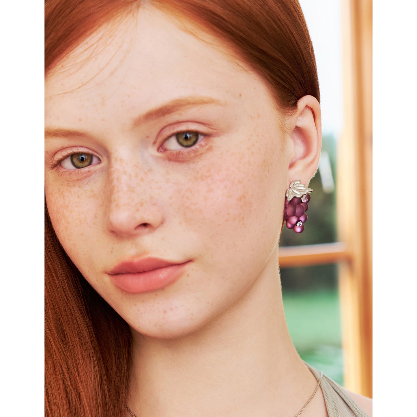 Likio Orchard Collection Grape Gem Earrings