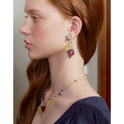 Likio Orchard Collection Grape Gem Earrings