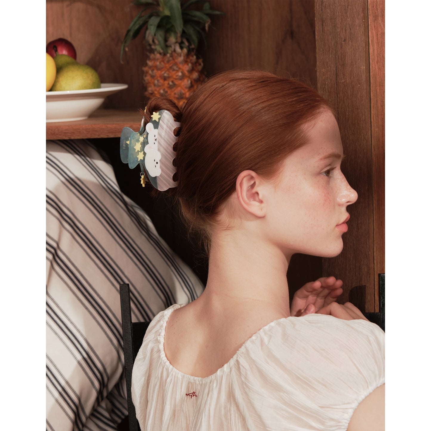 Likio × Teraoka Natsumi 2026 Collection Puppy in Bloom Hair Claw