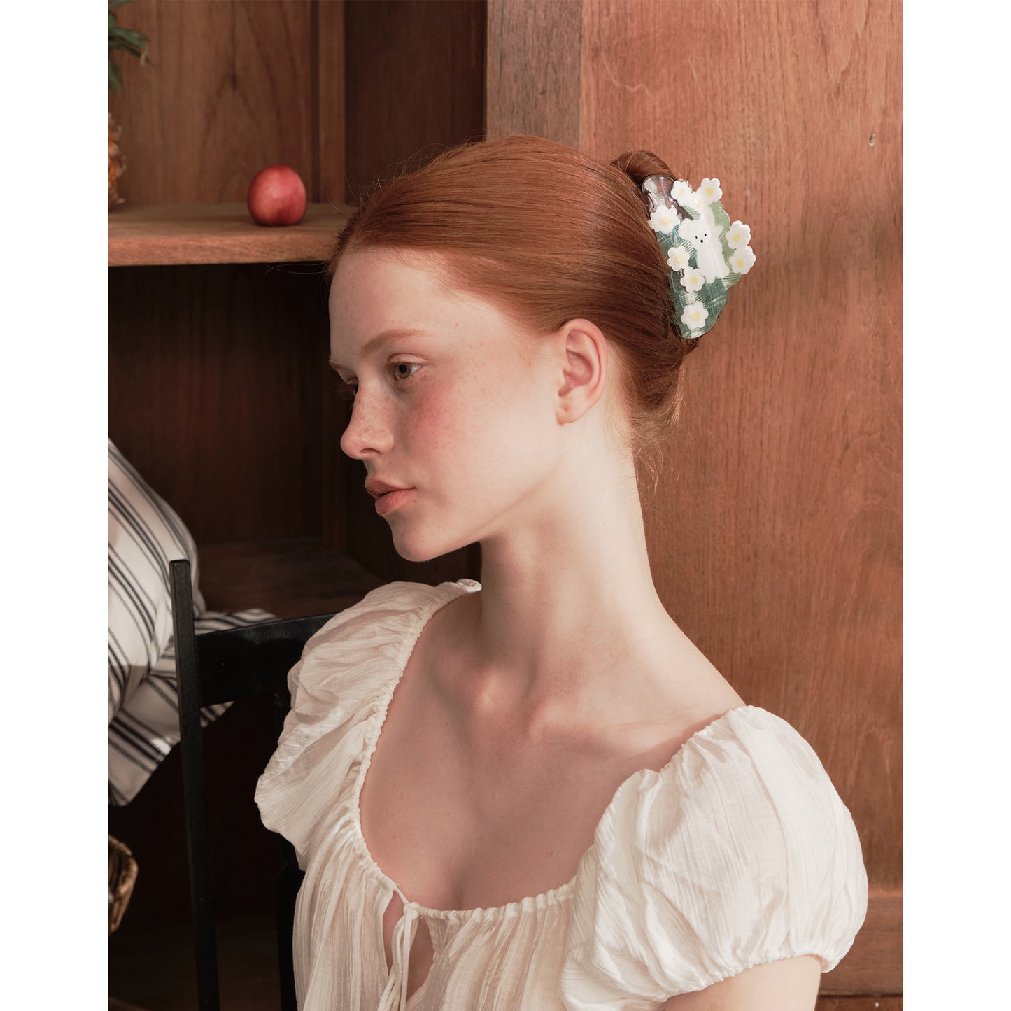 Likio × Teraoka Natsumi 2026 Collection Puppy in Bloom Hair Claw