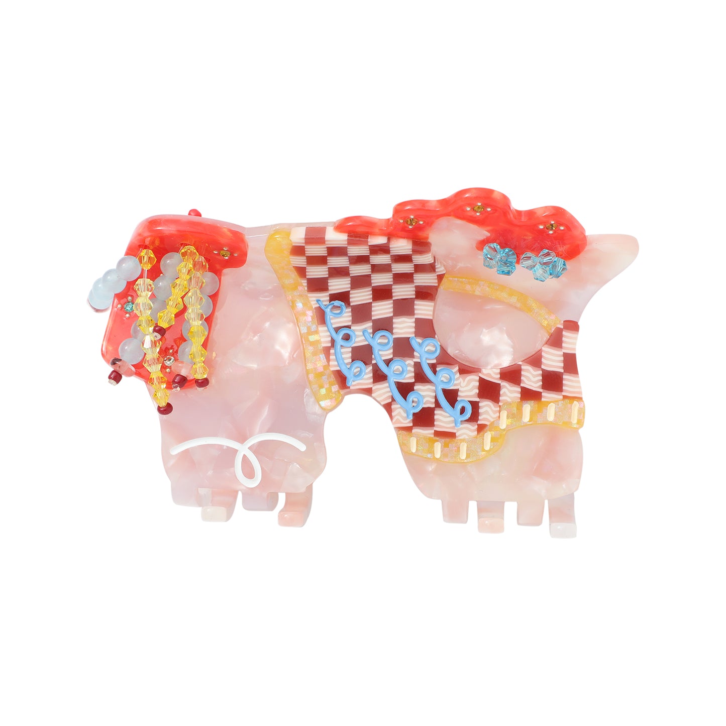 Lucky Pony Beads Hair Claw