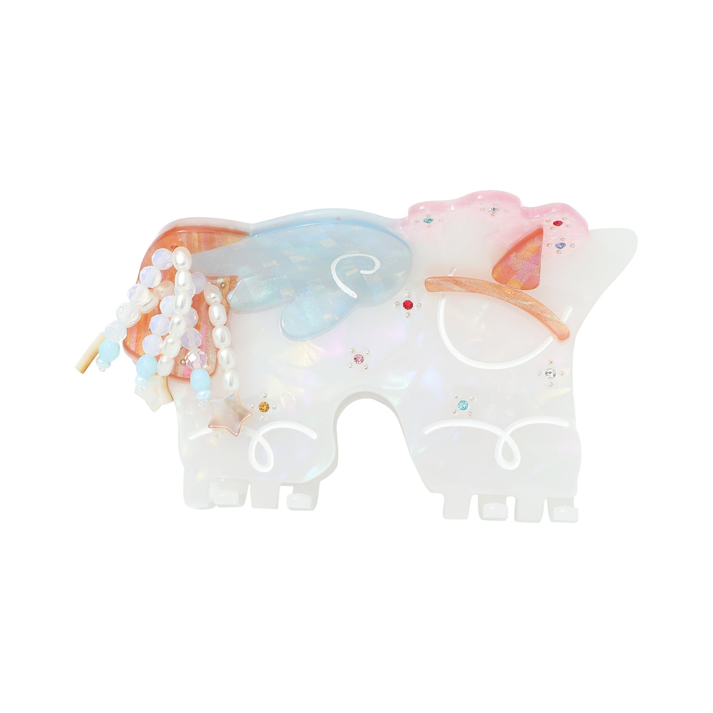 Lucky Pony Beads Hair Claw