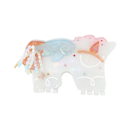 Lucky Pony Beads Hair Claw