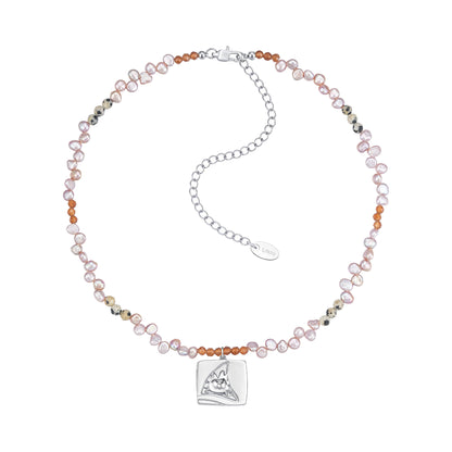 Likio × Sharkgirl Florist Collection - Vintage Coin Flower Silhouette Treasure Necklace