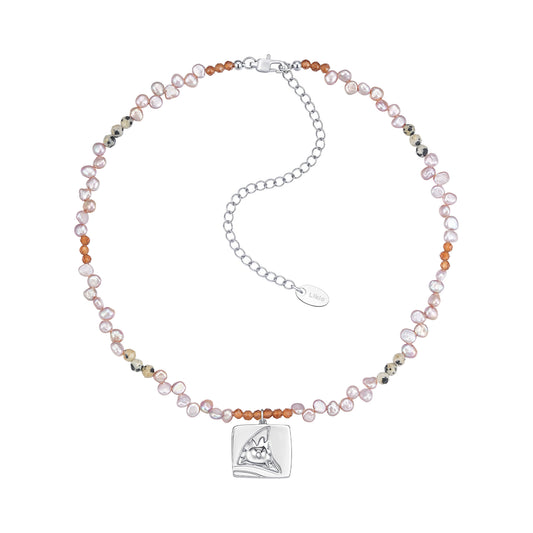 Likio × Sharkgirl Florist Collection - Vintage Coin Flower Silhouette Treasure Necklace