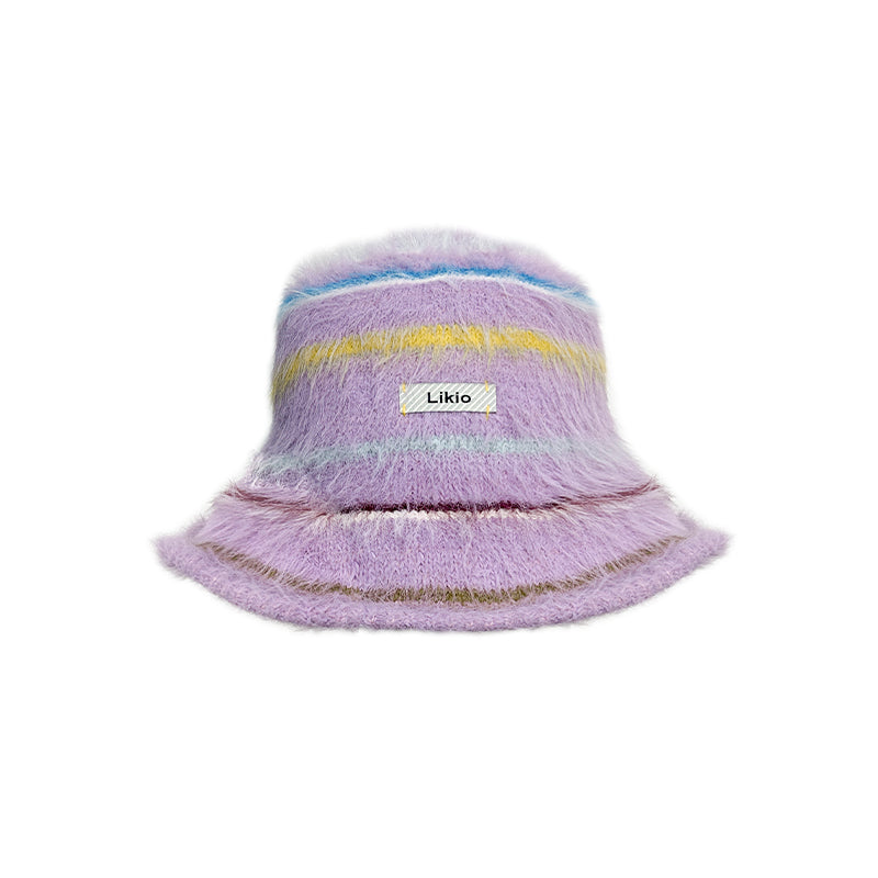 Fluffy painting hat