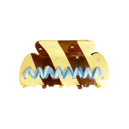 Wishing Under the Starry Night Yarn Doodle Hair Claw