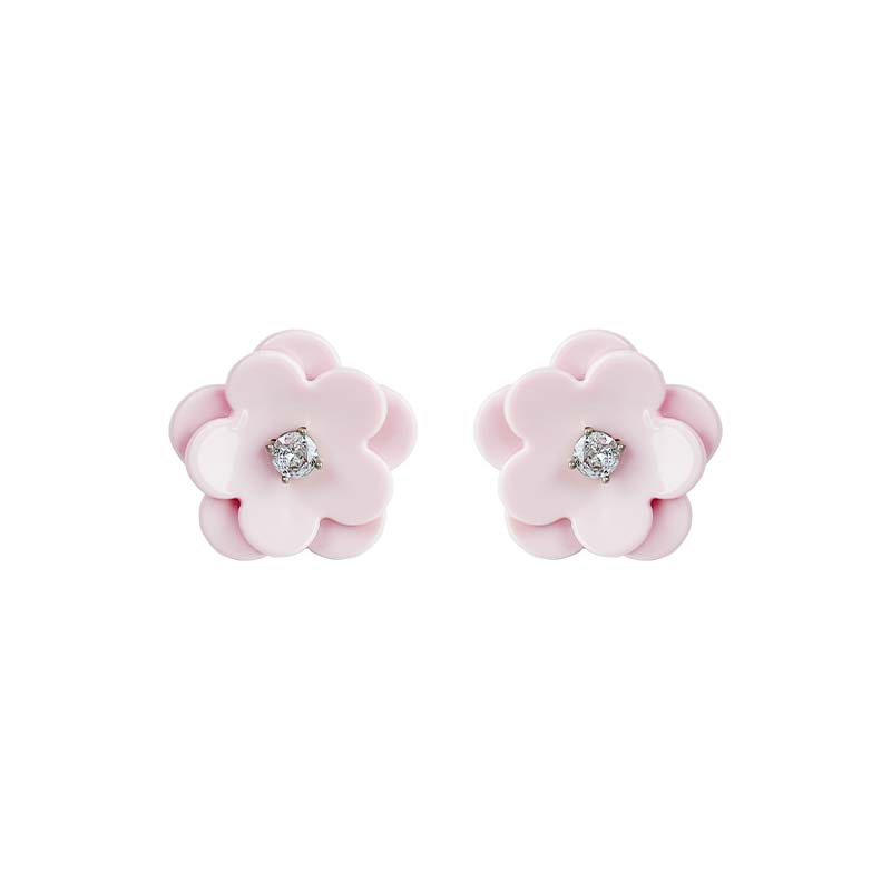 Double Layers Flower Earrings