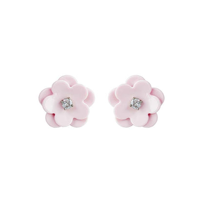 Double Layers Flower Earrings