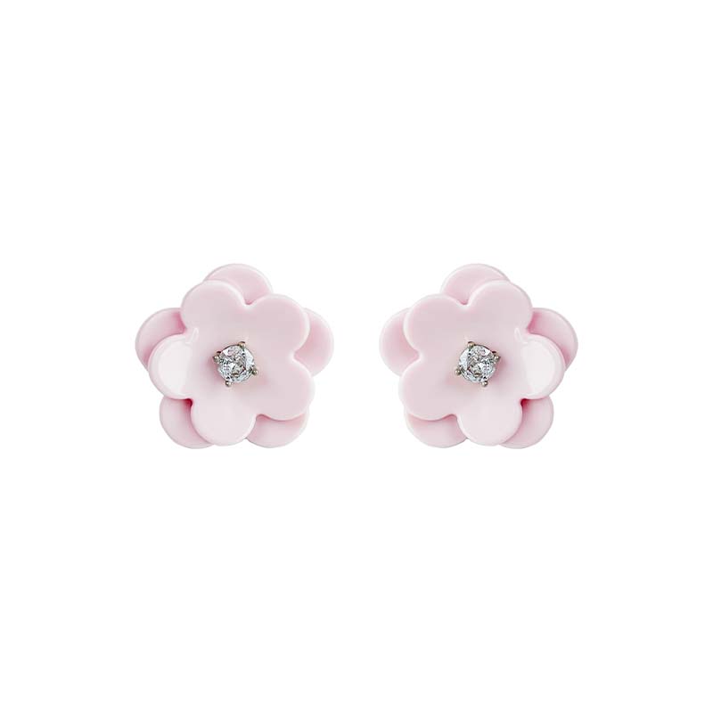 Double Layers Flower Earrings