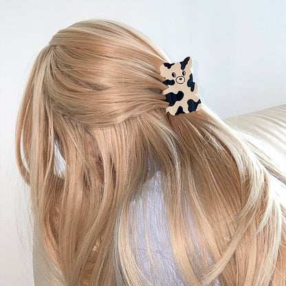 Cow Bear Hair Clip