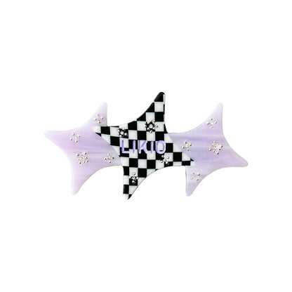 Colorblock Starburst Hair Clip