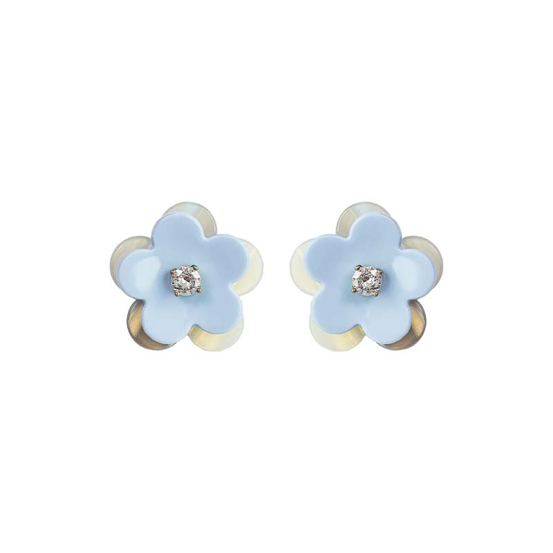 Double Layers Flower Earrings