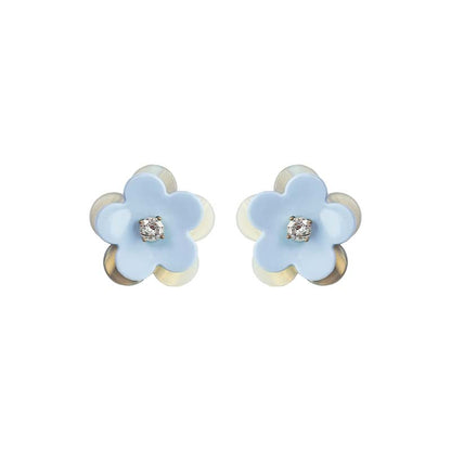 Double Layers Flower Earrings