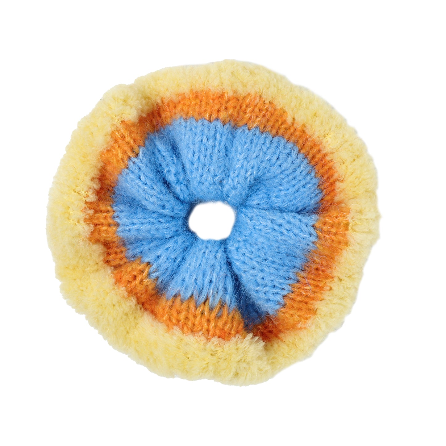 Merino Wool Colorful Knit Scrunchie