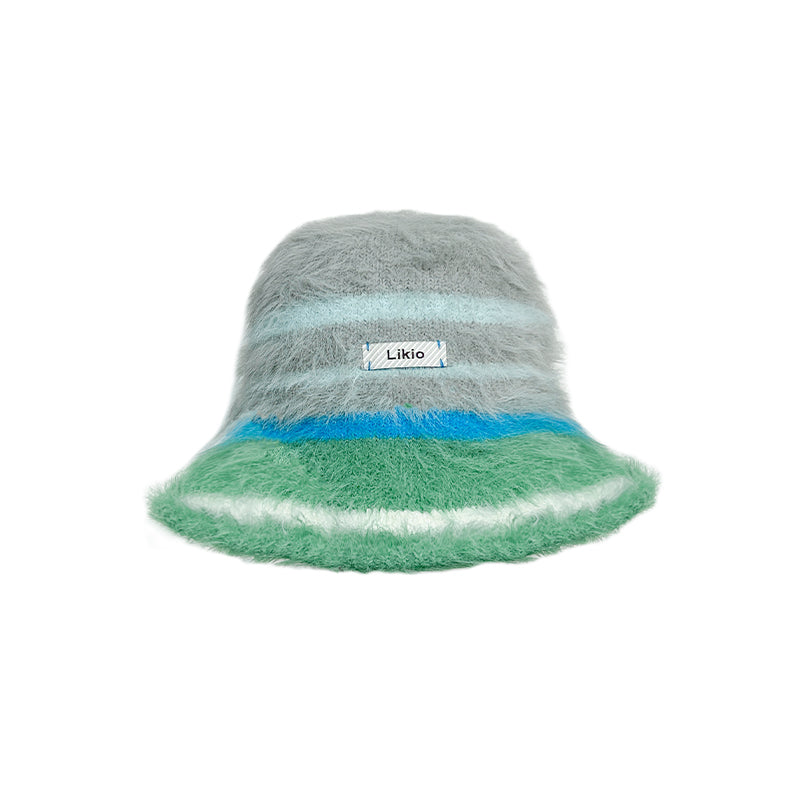 Fluffy painting hat