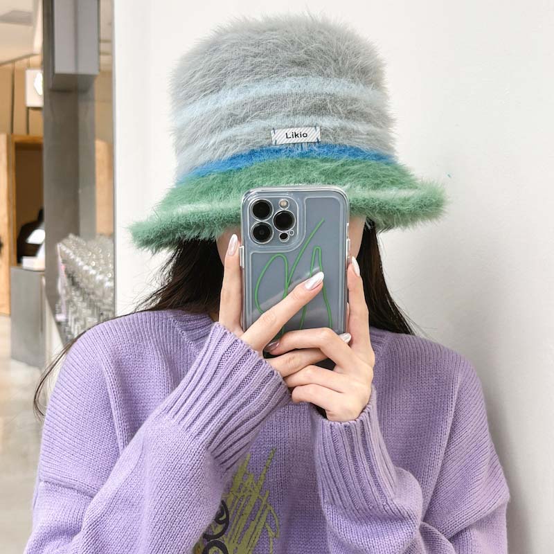 Fluffy painting hat