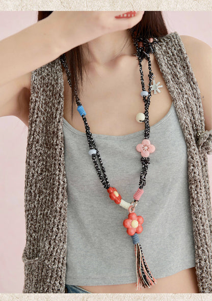 Likio x Xiaoxiao – Handwoven Phone Strap with Beads