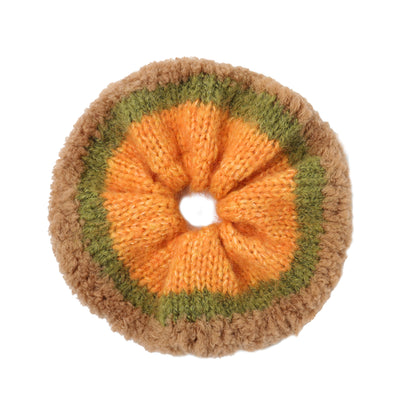 Merino Wool Colorful Knit Scrunchie