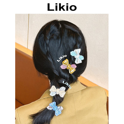 Childhood Paper-Folded Bow Hair Clip