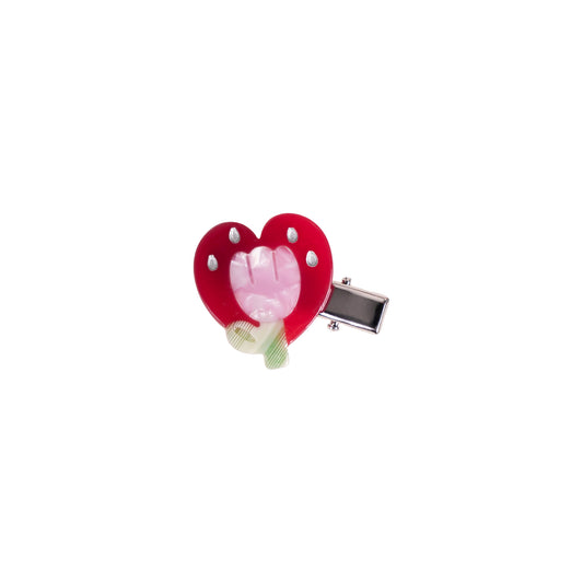 Emoji Tulip Illustration Hair ClipEmoji Tulip Illustration Hair Clip