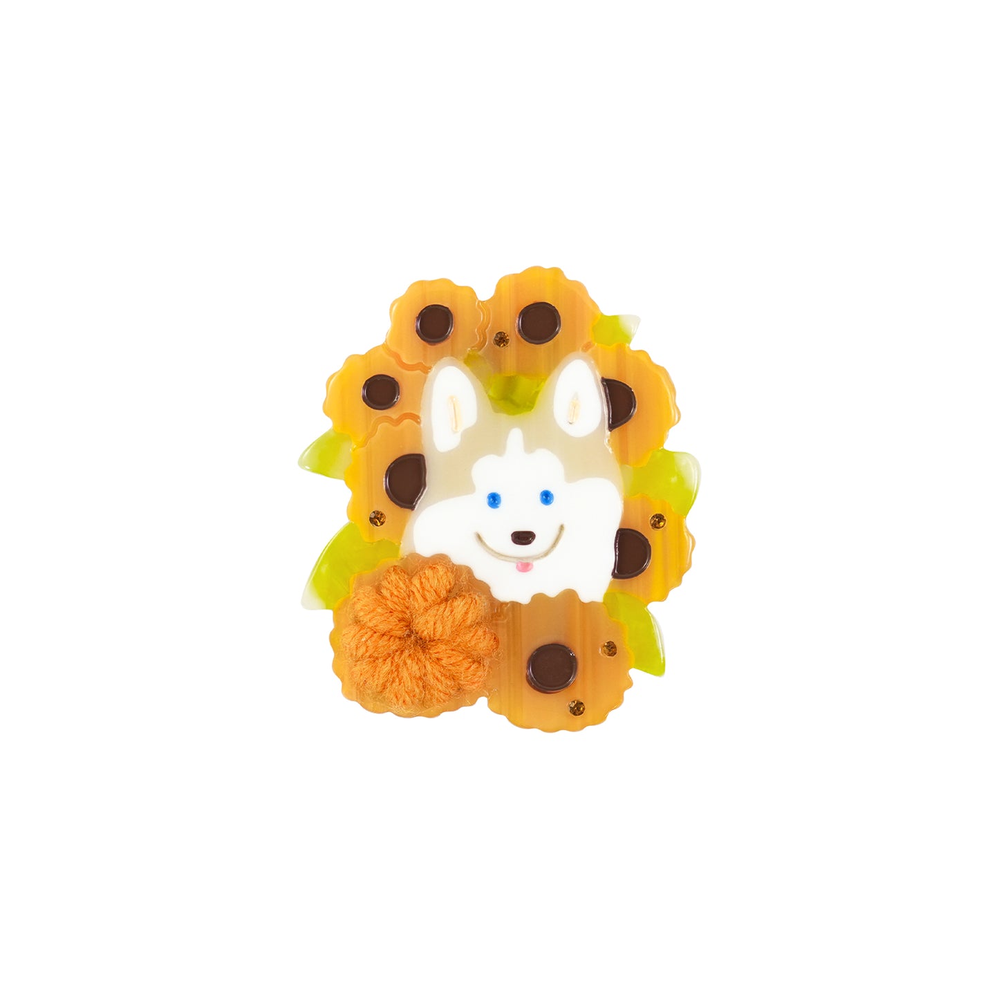 Likio × Teraoka Natsumi 2026 Collection Puppy in Bloom Yarn Hair Clip