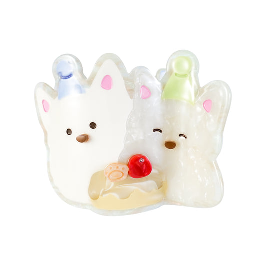Likio × Teraoka Natsumi 2026 Collection Celebration Puppy Flat Hair Claw