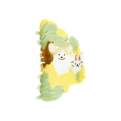 Likio × Teraoka Natsumi 2026 Collection Puppy in Bloom Hair Claw