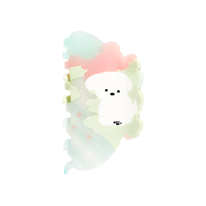 Likio × Teraoka Natsumi 2026 Collection Puppy in Bloom Hair Claw