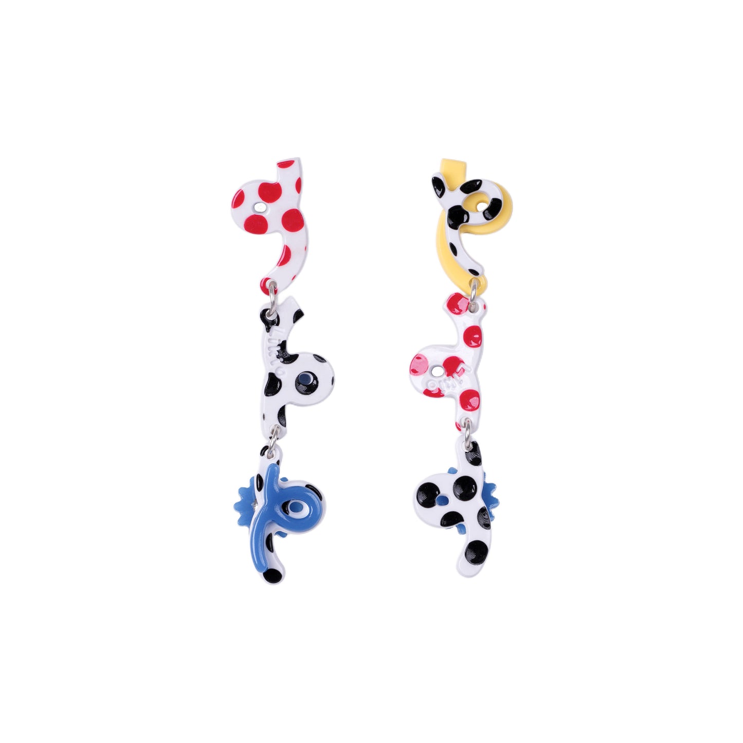 Likio × Sharkgirl Florist Collection - Doodle Series Fountain Garden Color Ear Studs