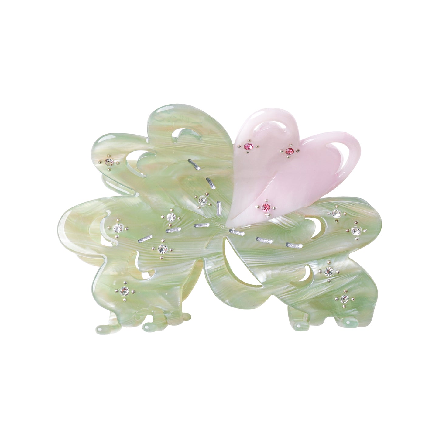 Lucky Magic True Love Clover Hair Claw