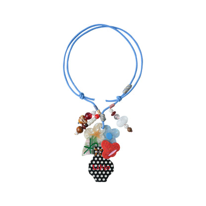 Likio × Sharkgirl Florist Collection - Polka Dot Vase Bag Charm