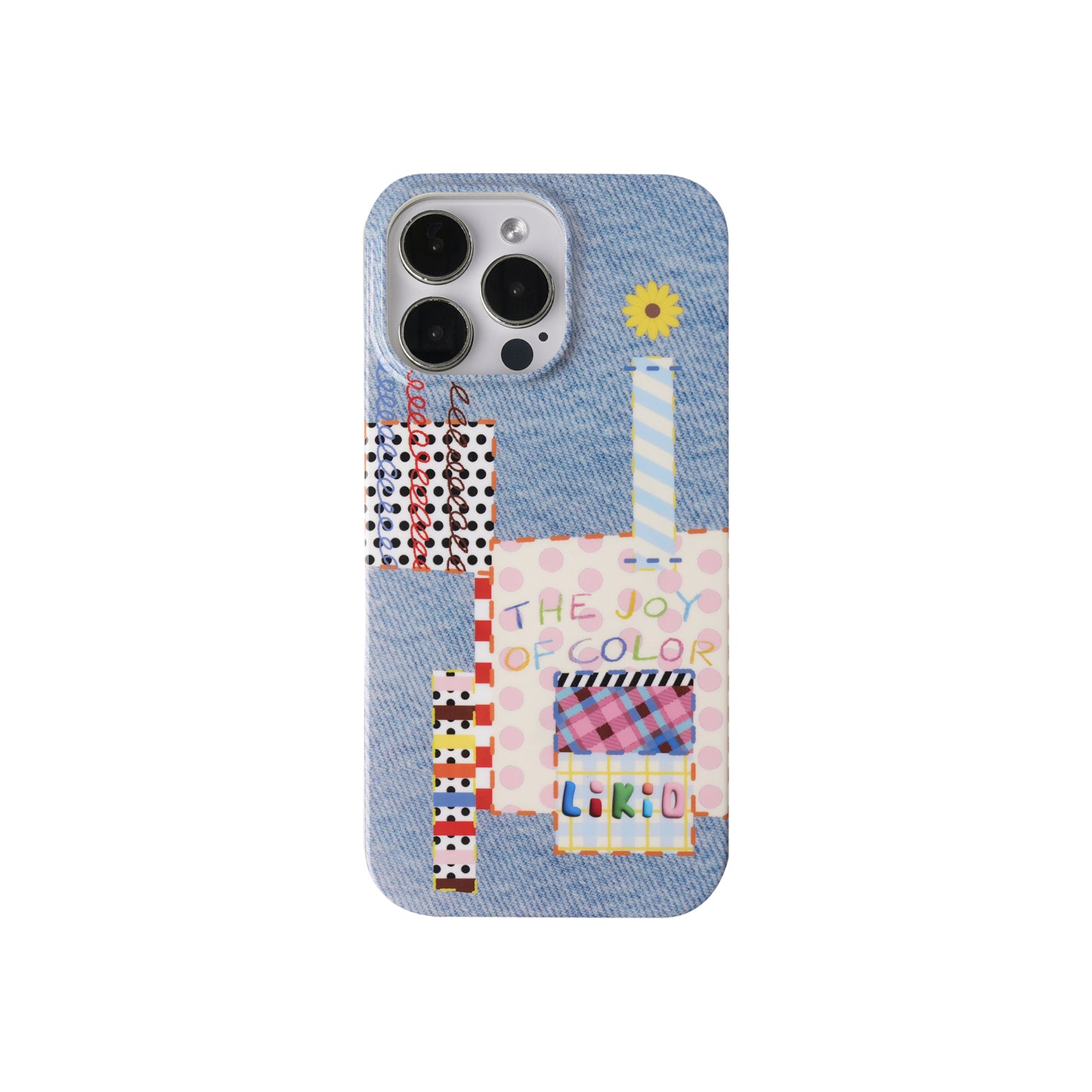 Likio × Sharkgirl Florist Collection - Inspiration Patchwork Denim MagSafe Phone case