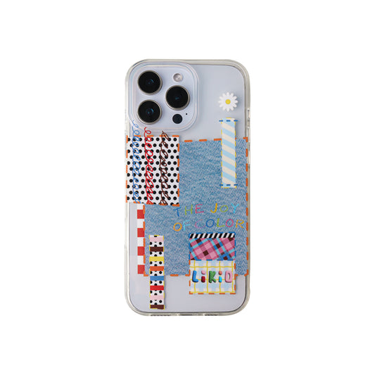 Likio × Sharkgirl Florist Collection - Inspiration Patchwork Denim MagSafe Phone case