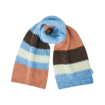 Doodle Rainbow Plush Wool Scarf