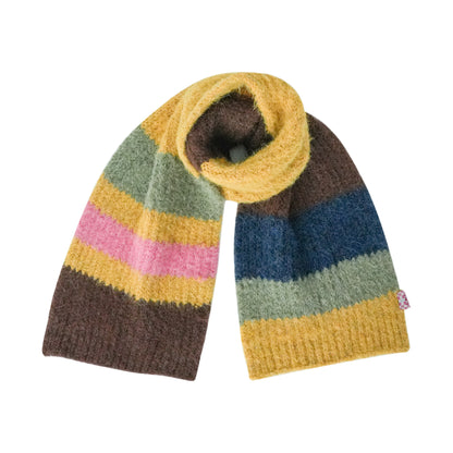 Doodle Rainbow Plush Wool Scarf
