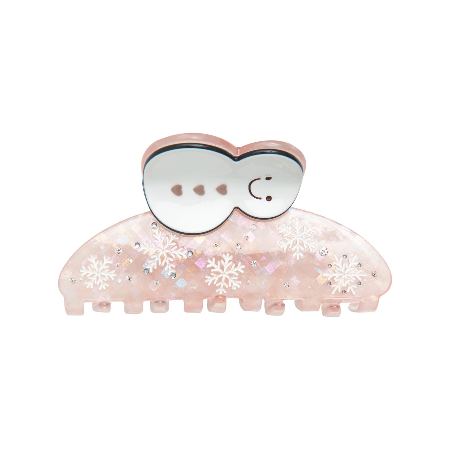 Whimsical Holiday Snowman Hair Claw
