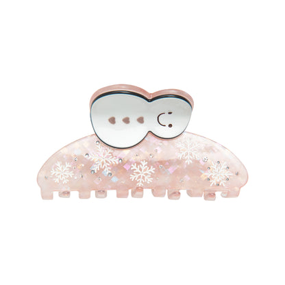 Whimsical Holiday Snowman Hair Claw