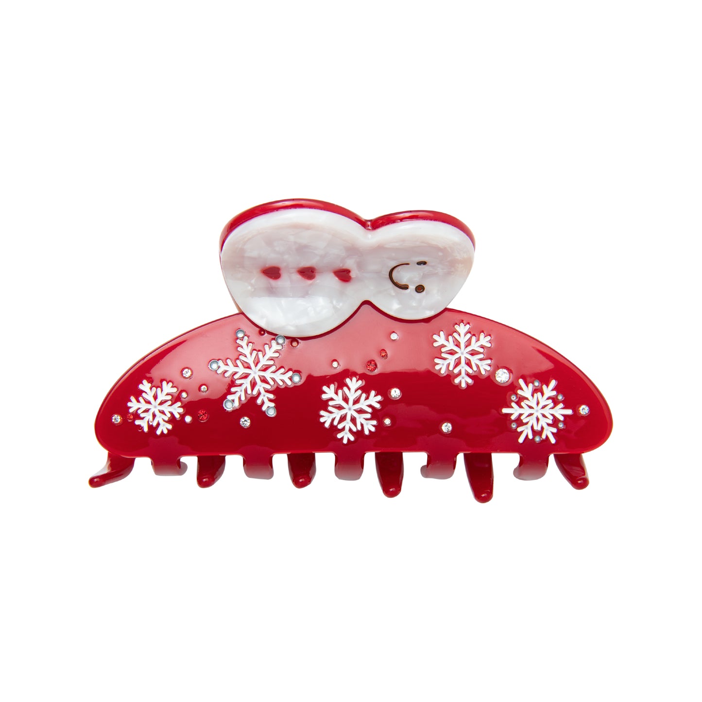 Whimsical Holiday Snowman Hair Claw