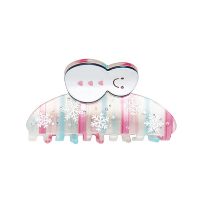 Whimsical Holiday Snowman Hair Claw
