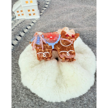 Lucky Pony Beads Hair Claw