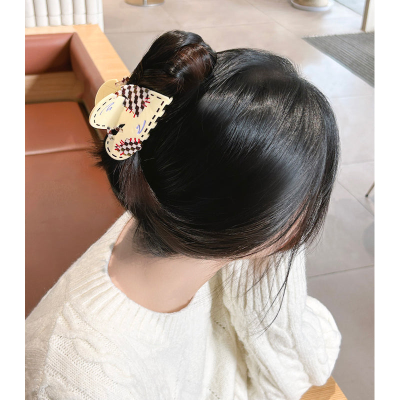 Mended Heart Patchwork Hair Claw