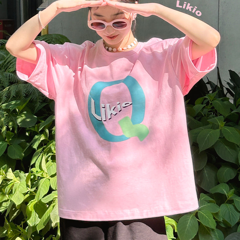 Likio colorful “Q” T-shirt